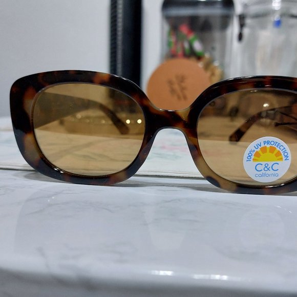 C&C California Sunglasses Leopard Print Stylish Shades - Picture 2 of 9